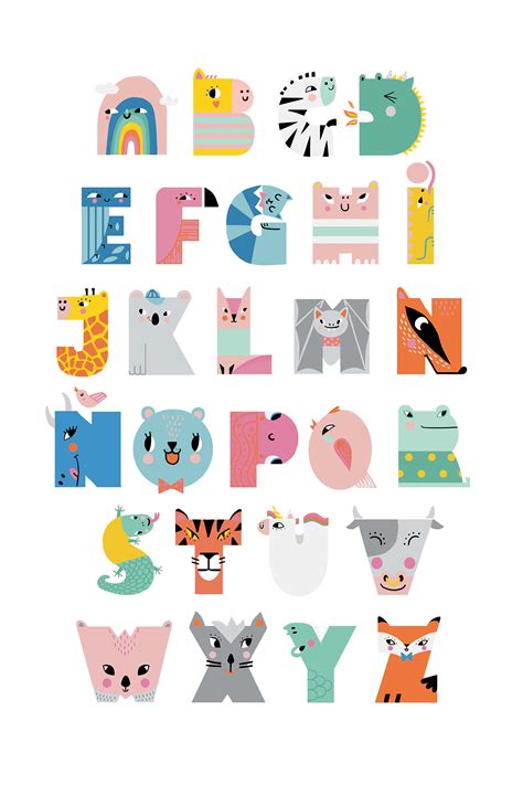 Abc Poster For Kids On Behance