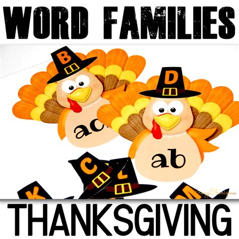 Thanksgiving Phonics Activities For Kindergarten