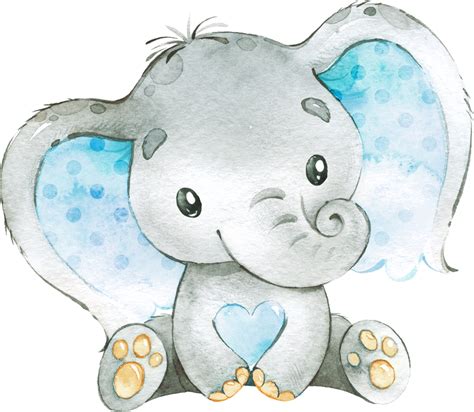 Images Of Baby Elephants In Blue Free Download Images With Transparent