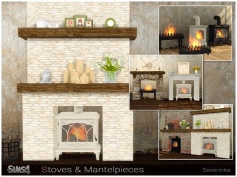 The Sims Resource Stoves And Mantelpieces By Severinka • Sims 4