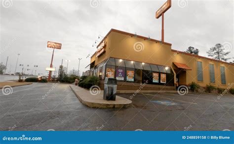 Popeyes Fast Food Restaurant Stormy Day Belair Road Editorial Stock