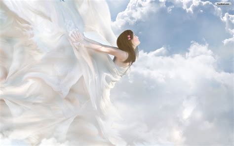 Flying White Angel Background Wallpapers Angel Background Wallpapers