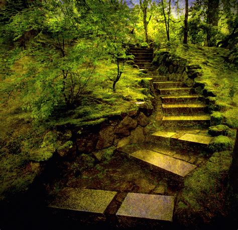 Japanese Garden Steps Rick Mason Flickr