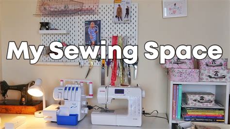 My Sewing Room Tour How I Organise My Small Sewing Corner Youtube