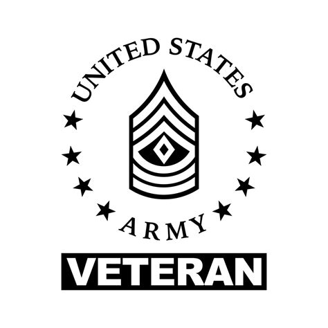 E 8 First Sergeant Veteran Us Army Rank Sticker Decal Die Cut Self
