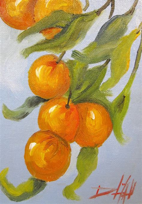 Painting Of The Day Daily Paintings By Delilah Orange Tree Oil Painting
