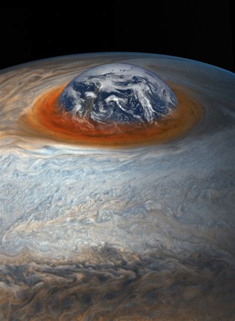 Great Red Spot Eats Earth To Scale Great Red Spot Jupiter Red