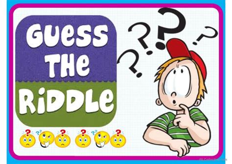 Riddles Guess The Answer Game Gene English Esl Powerpoints