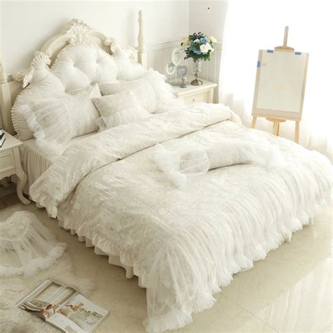 Buy double comforters sets and get the best deals at the lowest prices on ebay! Luxurious Beige and White Romantic Vintage Victorian Lace ...