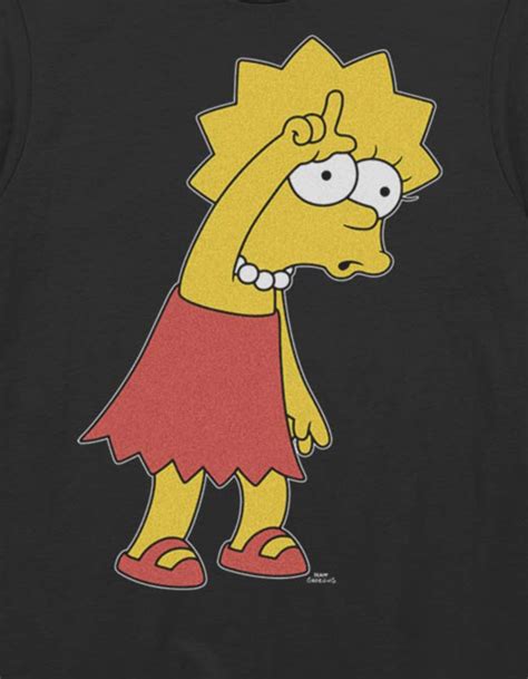 The Simpsons Loser Lisa Unisex Tee Black Tillys
