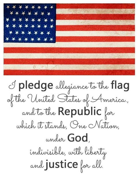 Pledge of allegiance with flag art print this file comes in two sizes: pledge of allegiance printable | Pledge of Allegiance Free ...