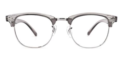 Bubble Browline Eyeglasses In Gray Sllac