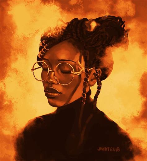 Blacstar By Melanoidink Female Art Black Women Art Digital Portrait