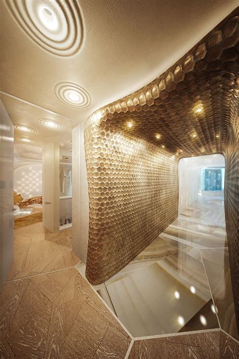 3d Visualization Futuristic Apartment