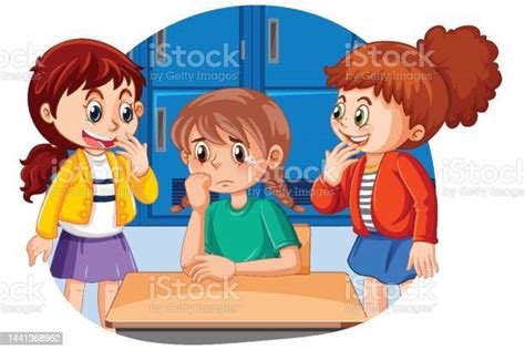 A Girl Abused By Other Girls Stock Illustration Download Image Now