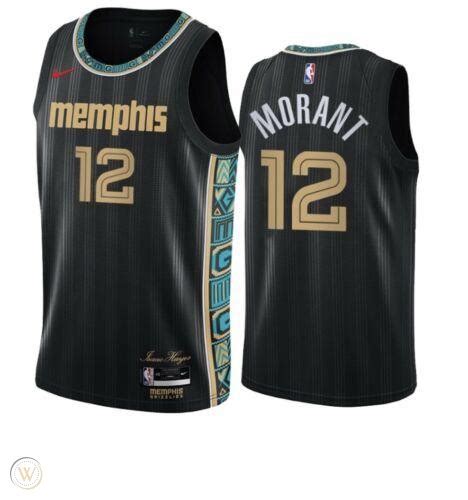 Mens Nike Ja Morant Black Memphis Grizzlies 202021 Swingman City