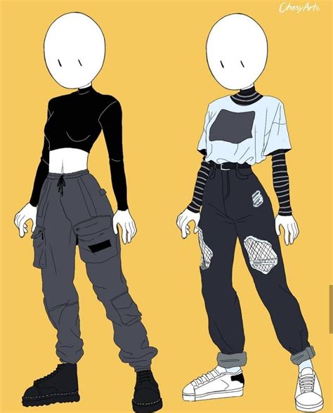 Please note that older anime is simpler while 90's anime is more detailed. aesthetic oufits in draw by chesiart (2 | Drawing clothes ...