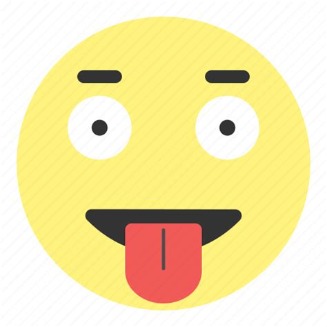 Crazy Emoji Face Happy Hovytech Out Tongue Icon Download On