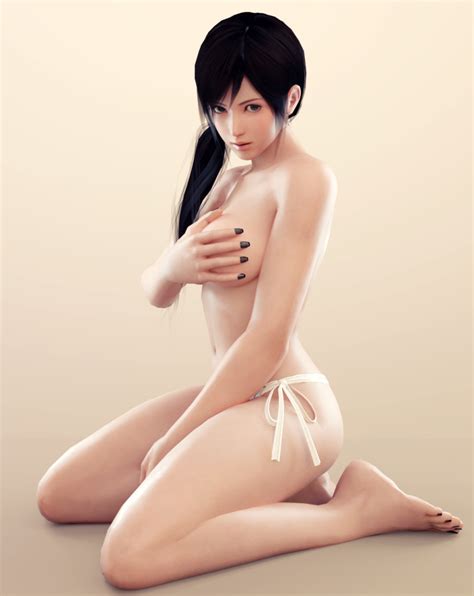 Rule 34 3d Barefoot Bikini Bottom Black Hair Covering Breasts Dead Or Alive Feet Female Kokoro