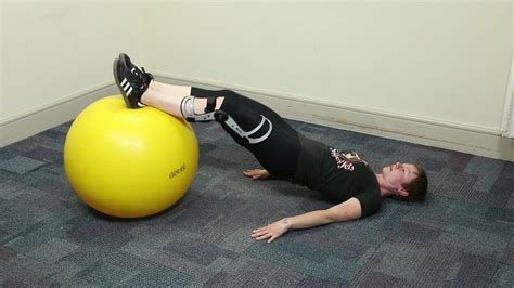 Hamstring Curls On Therapy Ball Cornell Video