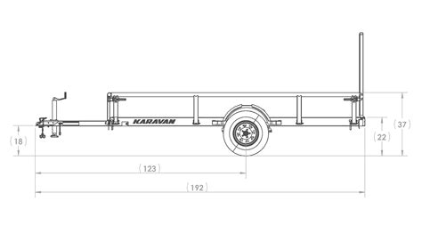 6 X 12 Ft Steel Utility Trailer Karavan Trailers