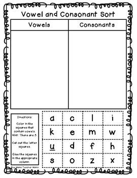 Identify Vowels And Consonants Worksheets Imagesee