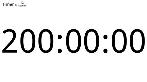 200 Hour Countdown Timer Youtube
