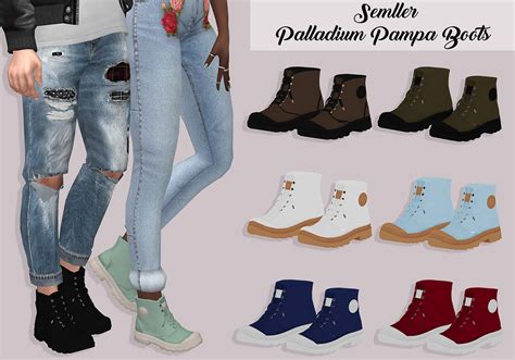 See more ideas about sims 4 cc, sims 4, sims. Semller Paladium Pampa Boots - Lumy-sims