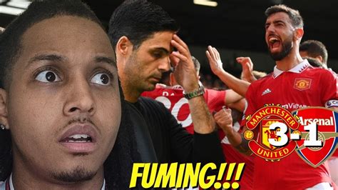 Arsenal 1 3 Manchester United Angry Fan Reaction Youtube