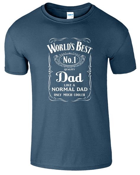 Worlds Best Dad Fathers Day Dady Mens T Shirt Birthday Present Funny Tee Ebay