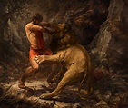 Yaroslav Radetskyi - Hercules fight with the Nemean Lion.