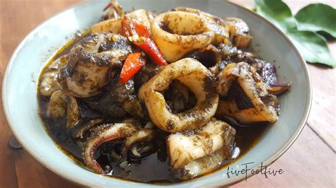 FiveFootFive Sg: My Favourite Recipes: Sotong Masak Hitam | Squids in Black Ink Stew