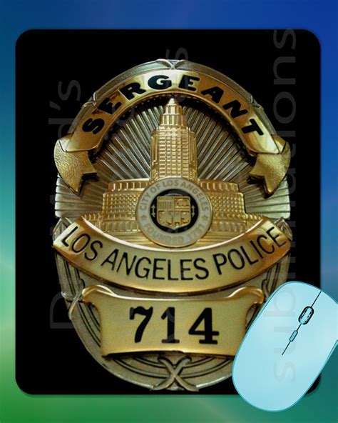 Lapd Police Badge 34821 Replica Badge For Cosplay Movie Prop Stage