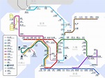 The MTR map of Hong Kong. Hong Kong the MTR map | Vidiani.com | Maps of ...