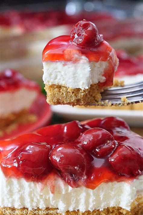 Cherry Cream Cheese Dessert Deliciously Seasoned