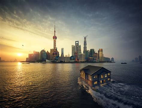 Oriental Pearl Tower Shanghai Sunset Dusk Hd Wallpaper Wallpaper Flare