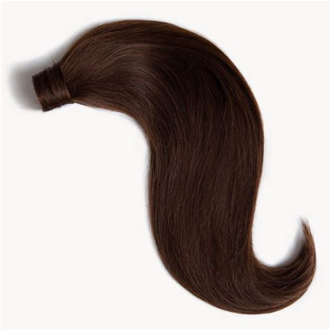 Dark Brown Clip In Ponytail Hair Extensions G
