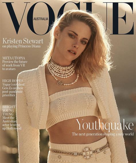 Kristen Stewart In Chanel On Vogue Australia February 2022 Cover By