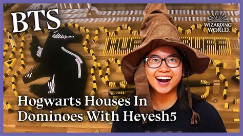 Bts Harry Potter Hogwarts Houses In Dominoes Ft Sorting Hat Youtube