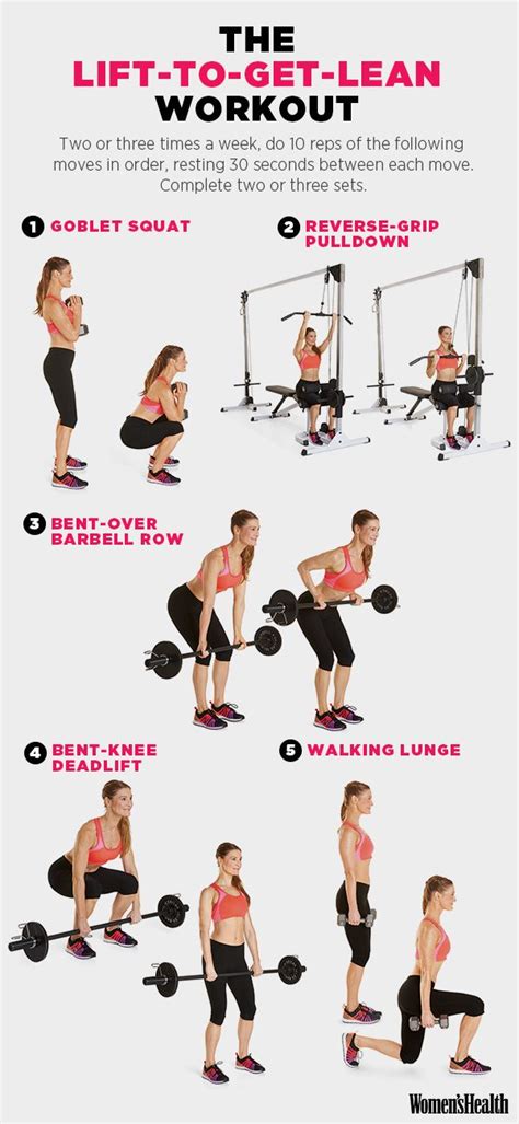 5 Weight Lifting Moves That Ll Help You Drop A Size Or More Drop Workout And Health Magazine