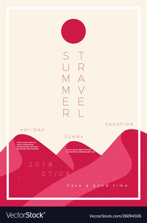 Minimalistic Poster With Typographic Design Vector Image