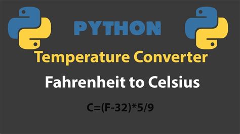 To convert fahrenheit to celsius, enter the degree(s) in fahrenheit to be converted into the fahrenheit box below. Python Temperature Converter Fahrenheit to Celsius ...