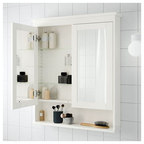 Hemnes Mirror Cabinet With 2 Doors White 40 12x6 14x38 58