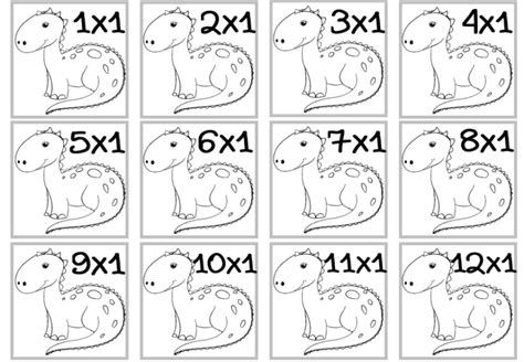 Dinosaur Multiplication Custom Craft Cards X1 Made By Teachers