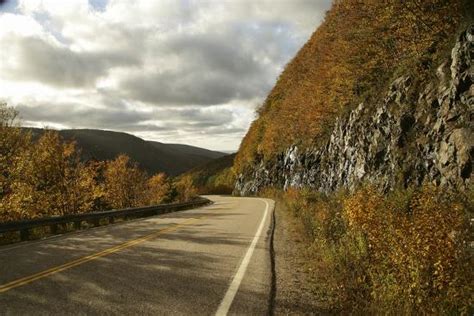 Canada Nova Scotia Cape Breton Cabot Trail In Golden Fall Color Photographic Print