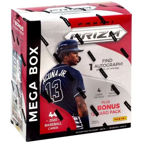 Mlb Panini Prizm Baseball Trading Card Mega Box Packs Bonus