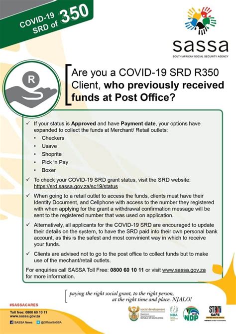 Update Here Is Where To Collect Your Sassa R350 Grant Payment