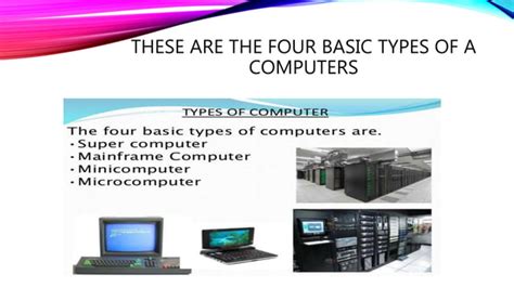 The Four Basic Types Of A Computers