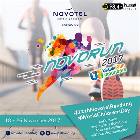With exclusive prizes up for grabs for winning teams and individual runners, this is an event you don't want to miss! Novorun Virtual Run Indonesia 2017 | infobdg.com