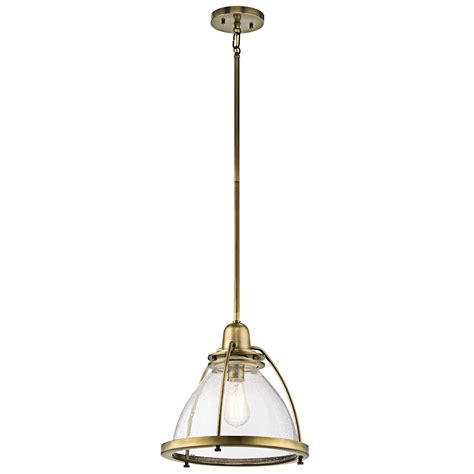 Silberne 1 Light Pendant In Natural Brass Brass Pendant Light Hanging Pendant Lights Ceiling